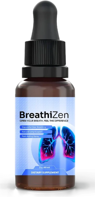 BreathiZen natural respiratory support spray bottle